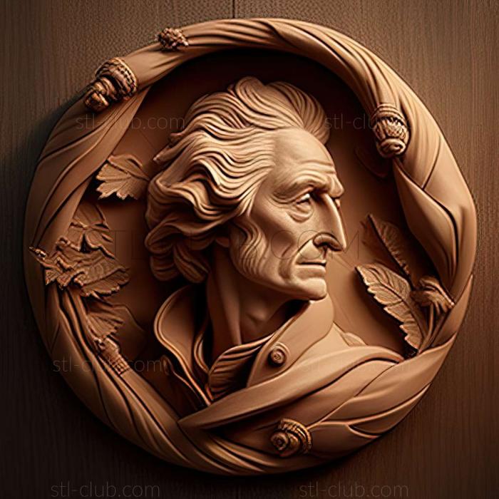 3D model Benjamin West American artist (STL)